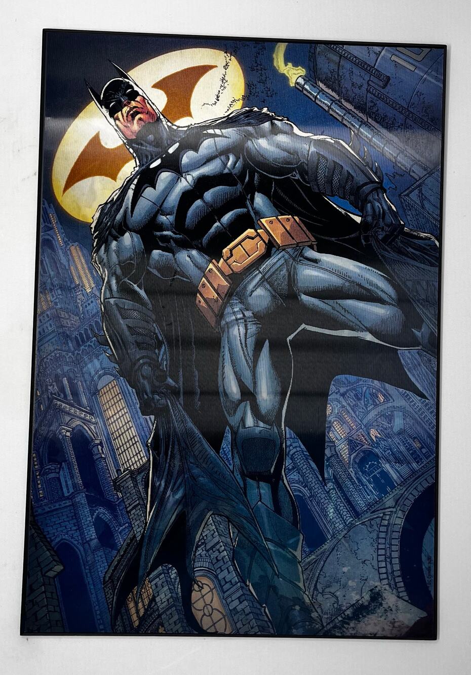 Batman Holographic sign Pre-Owned in good condition size 19 x 12.5 in size